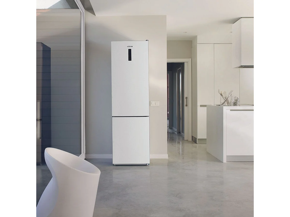 Frigorífico combi Edesa EFC-2032 NF WH No Frost 330L E blanco 201 cm