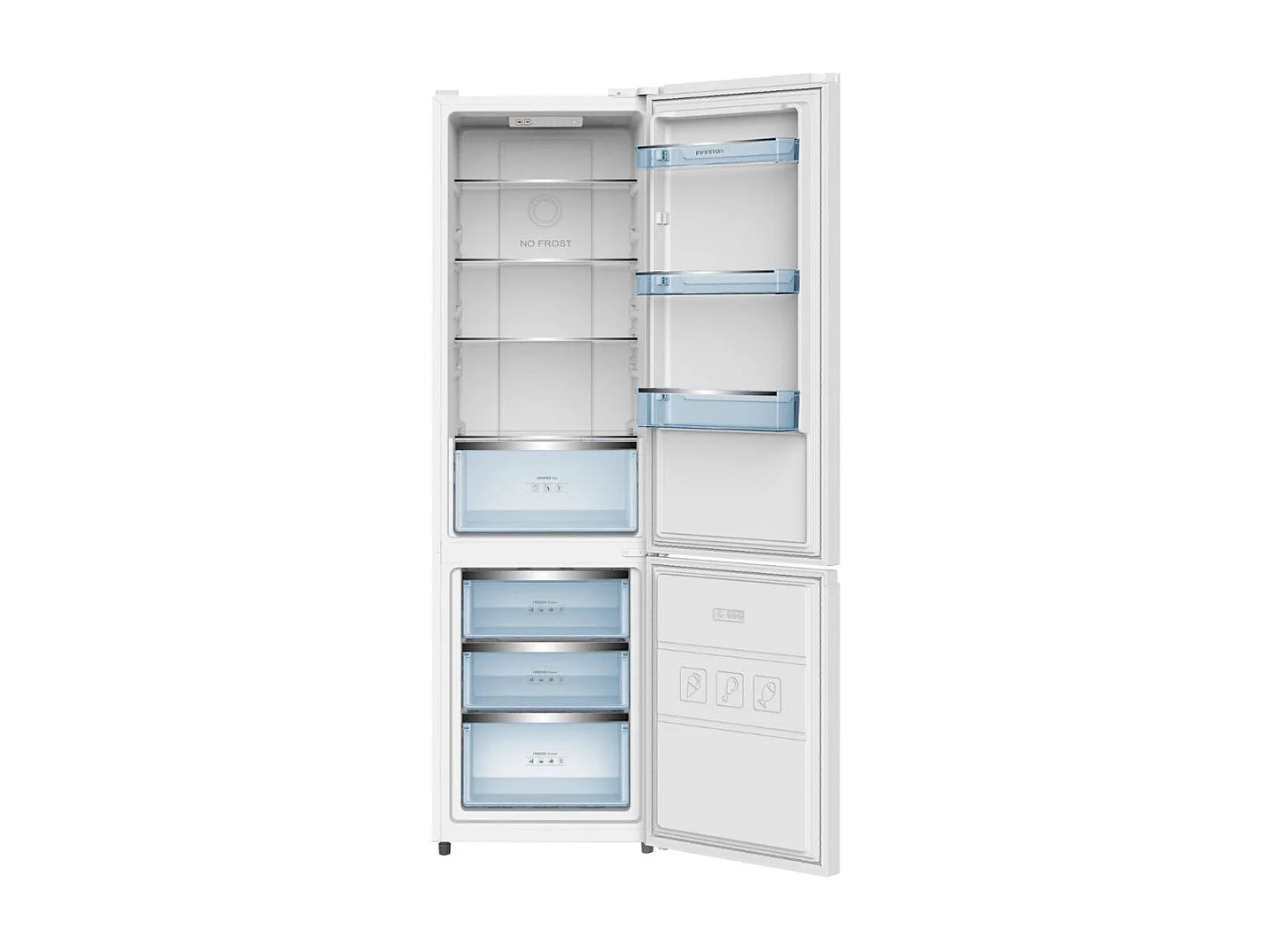 Frigorífico combi Infiniton FGC-340C20BEM No Frost 340L E blanco 202 cm