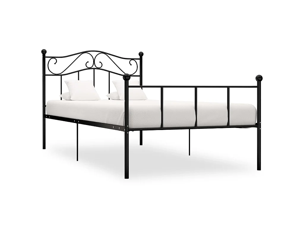 Giroletto Nero in Metallo 90x200 cm