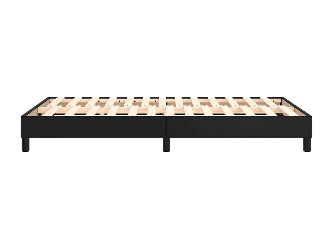Estructura de cama Houston cuero sintético negro 180x200 cm