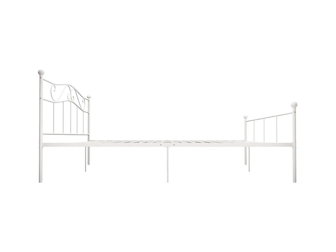 Estructura de cama sin colchón metal blanco 180x200 cm