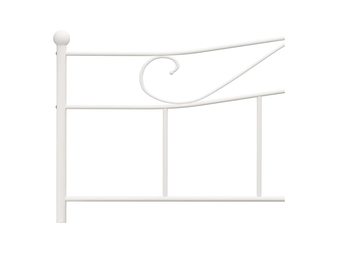 Estructura de cama sin colchón metal blanco 180x200 cm