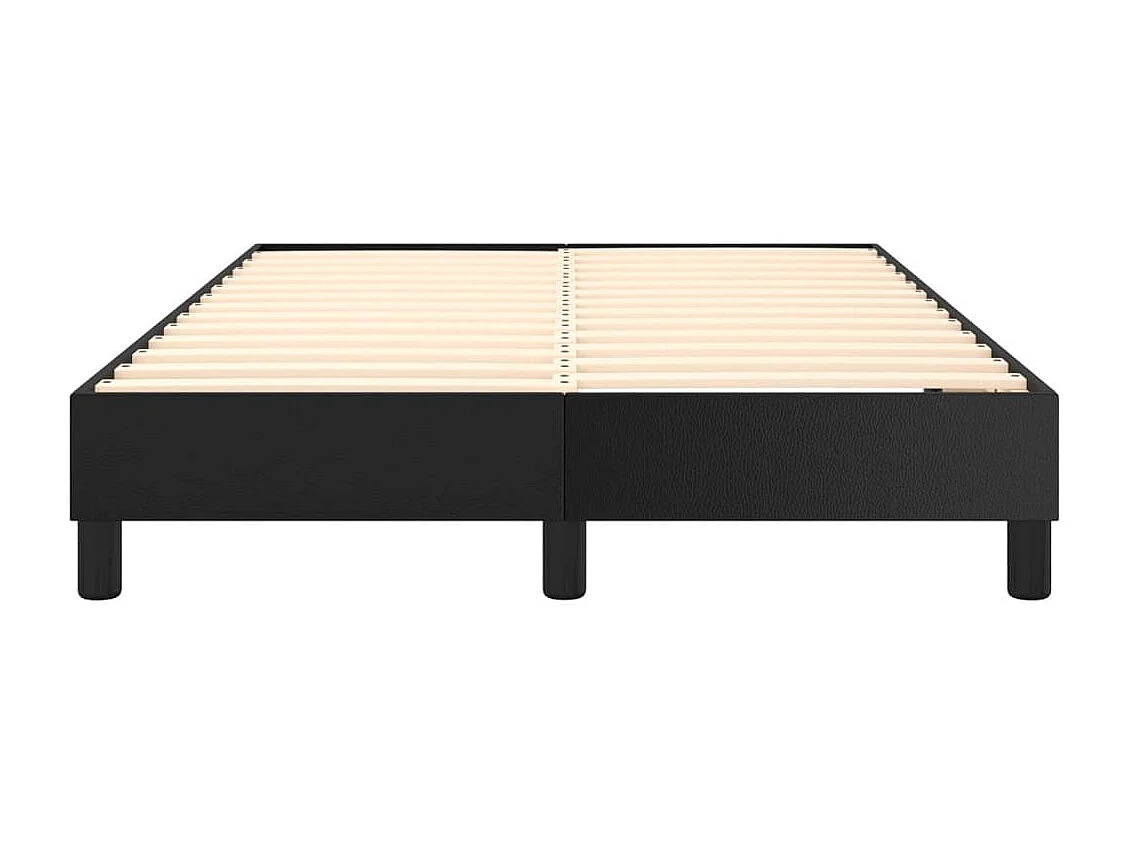 Estructura de cama Houston cuero sintético negro 200x200 cm