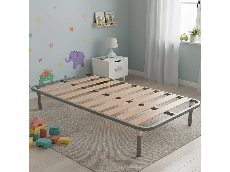 Somier de lamas Basic con patas 90x180 cm