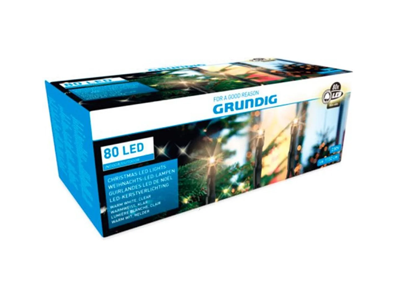 Guirnalda 80 luces LED cálida Grundig 230V 5 metros