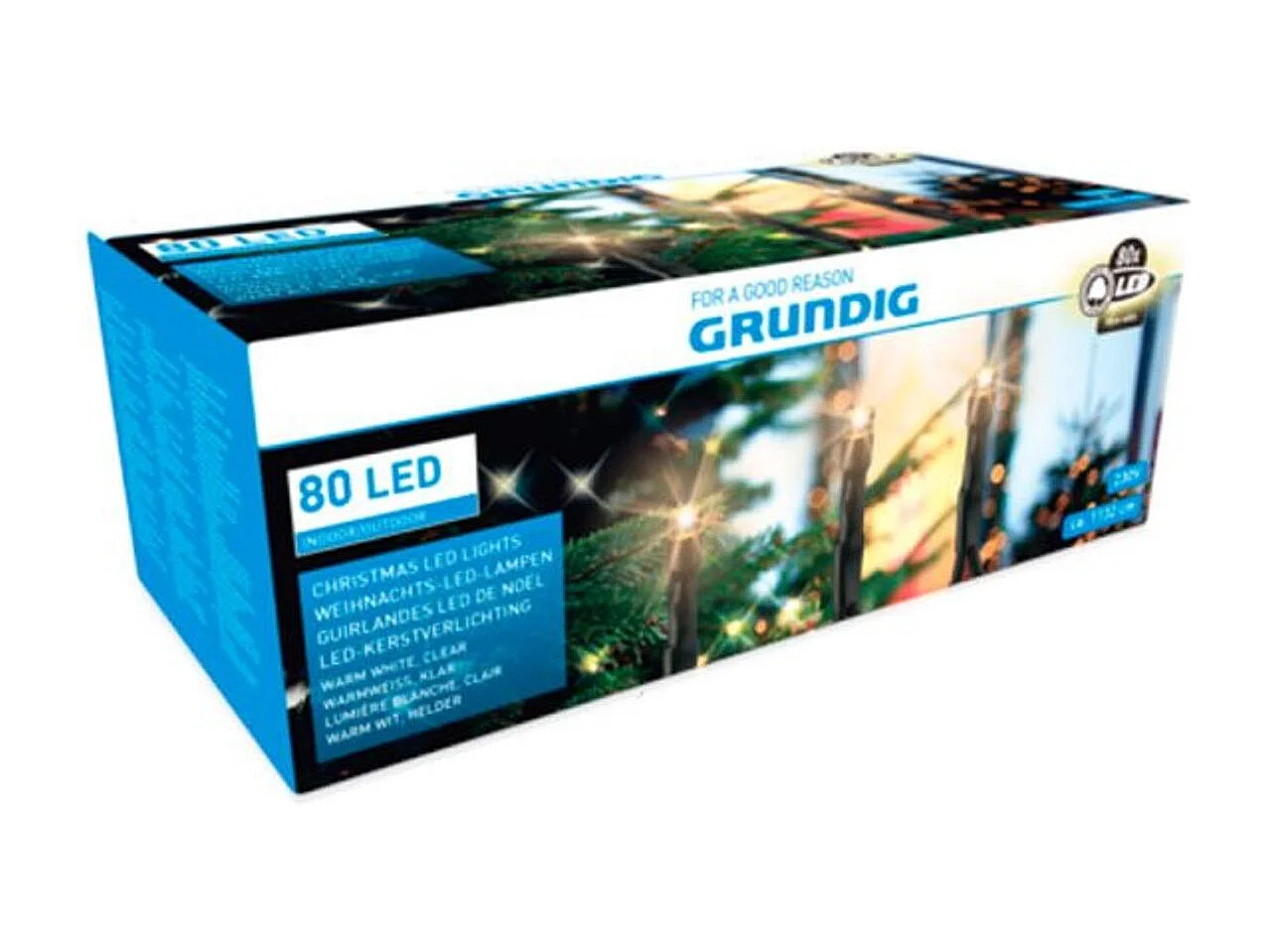 Guirnalda 80 luces LED cálida Grundig 230V 5 metros