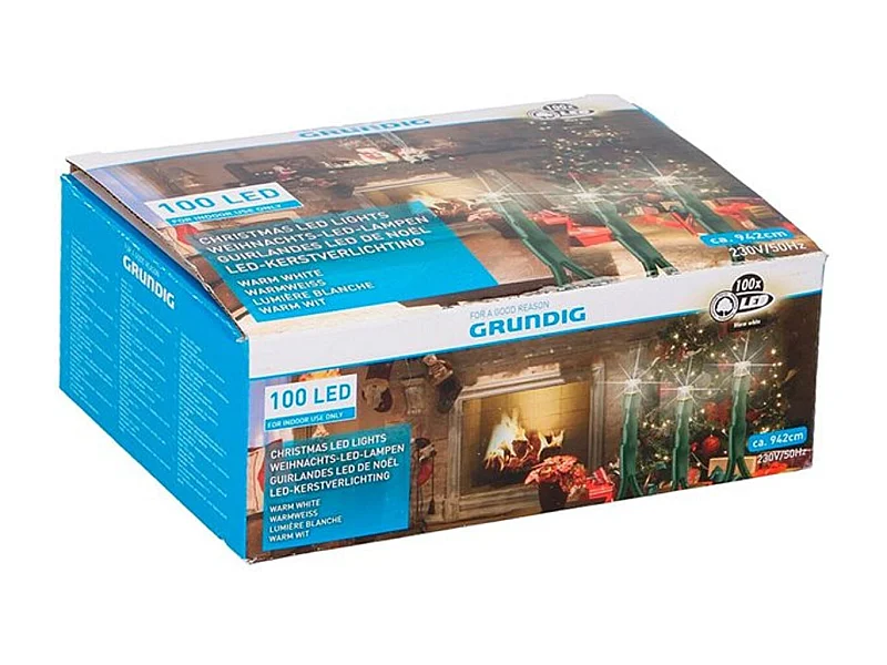 Guirnalda 100 luces LED cálida Grundig interior 100W