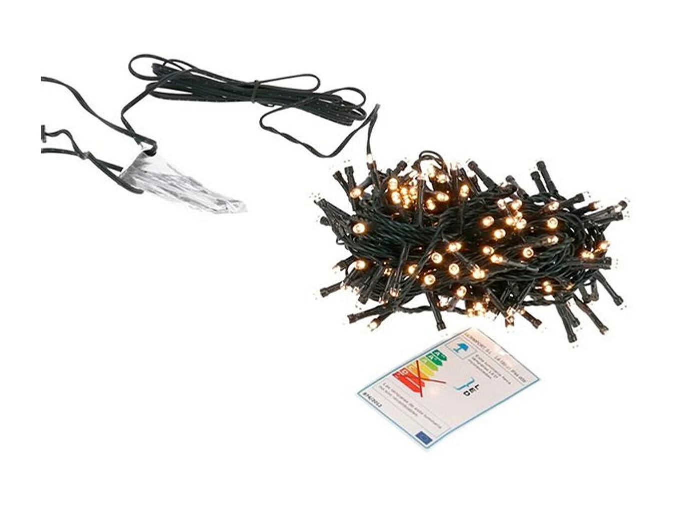 Guirnalda 180 luces LED cálida 3 funciones 9 m