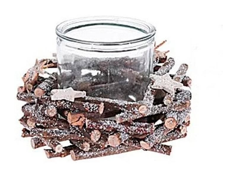 Corona porta velas 18 x 18 cm