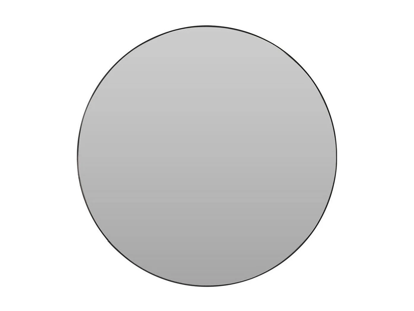 Espejo de pared diseño redondo negro Ø55 cm