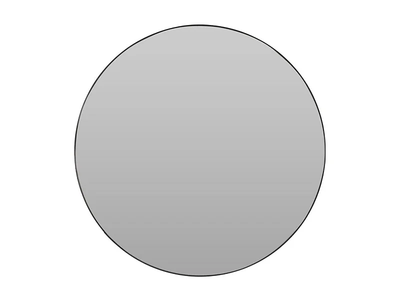 Espejo de pared diseño redondo negro Ø55 cm