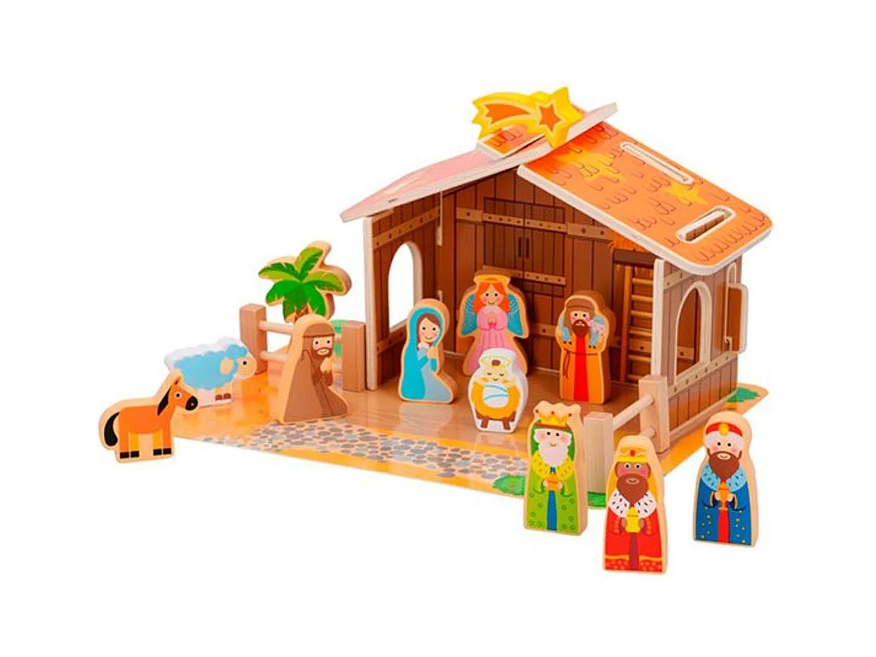 Belén de madera 20 piezas +36 meses