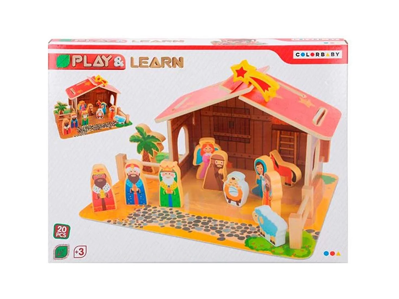 Belén de madera 20 piezas +36 meses