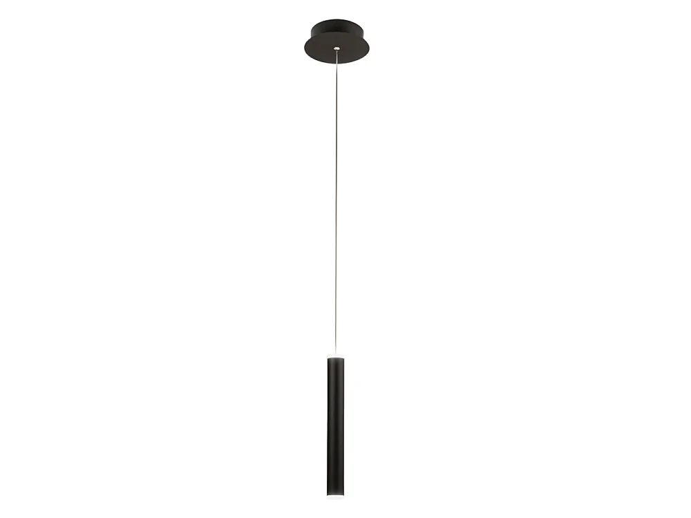 Prado enkele zwarte hanglamp van Fabas Luce - 6,5W dimbare LED, modern design