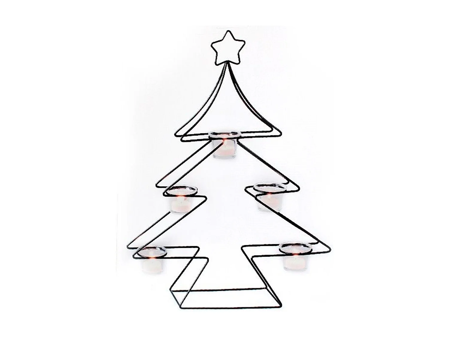 Porta velas árbol de Navidad