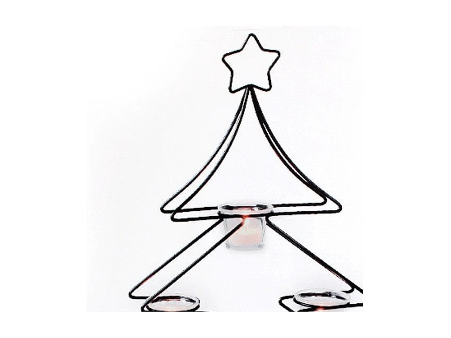 Porta velas árbol de Navidad