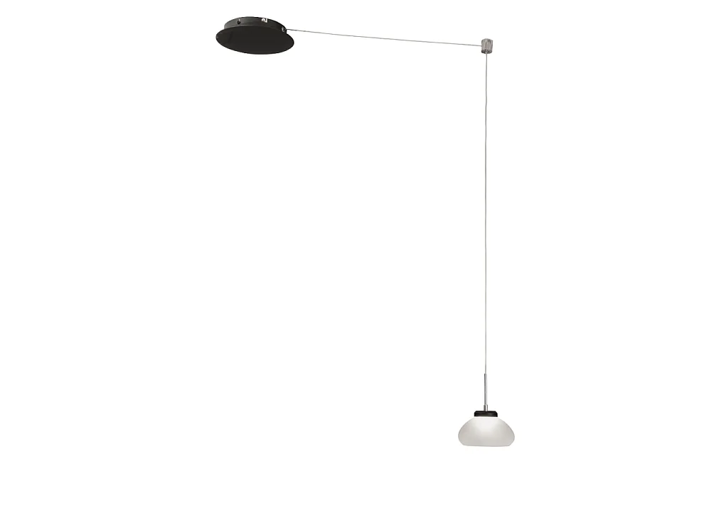 Arabella - Witte decentrale hanglamp - Fabas Luce - 8W dimbare LED - Decentrale montage