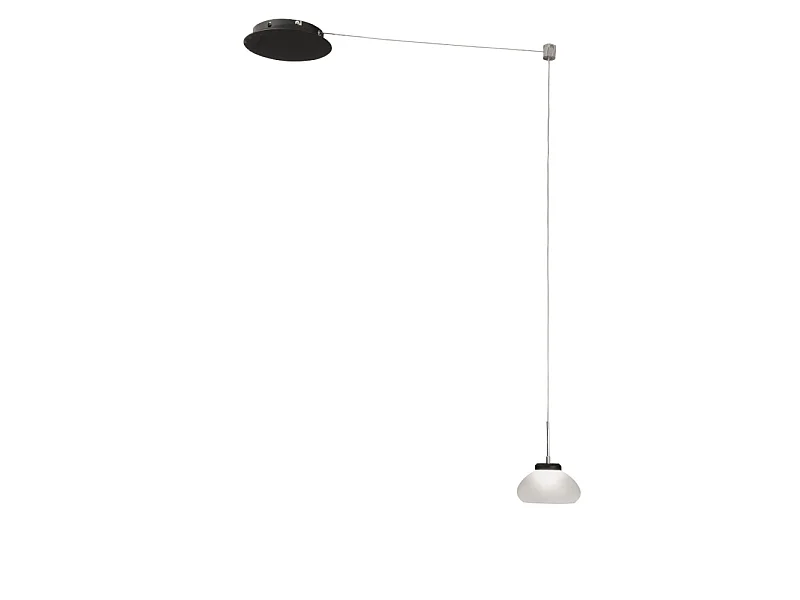 Arabella - Witte decentrale hanglamp - Fabas Luce - 8W dimbare LED - Decentrale montage