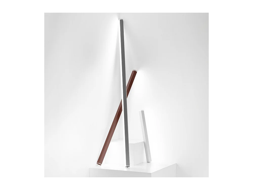 Pencil - Zafferano batteriebetriebenes Lichtmodul, mittel, tragbar und wiederaufladbar, IP65, Touch-Dimmer, Höhe 98cm, weiß