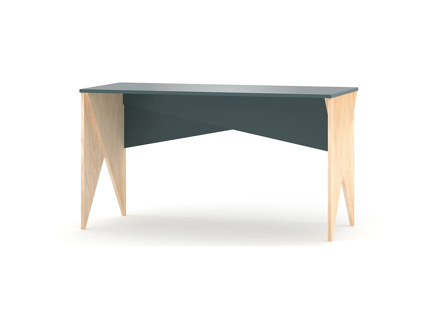 Bureau enfant en pin massif 120x60 bleu
