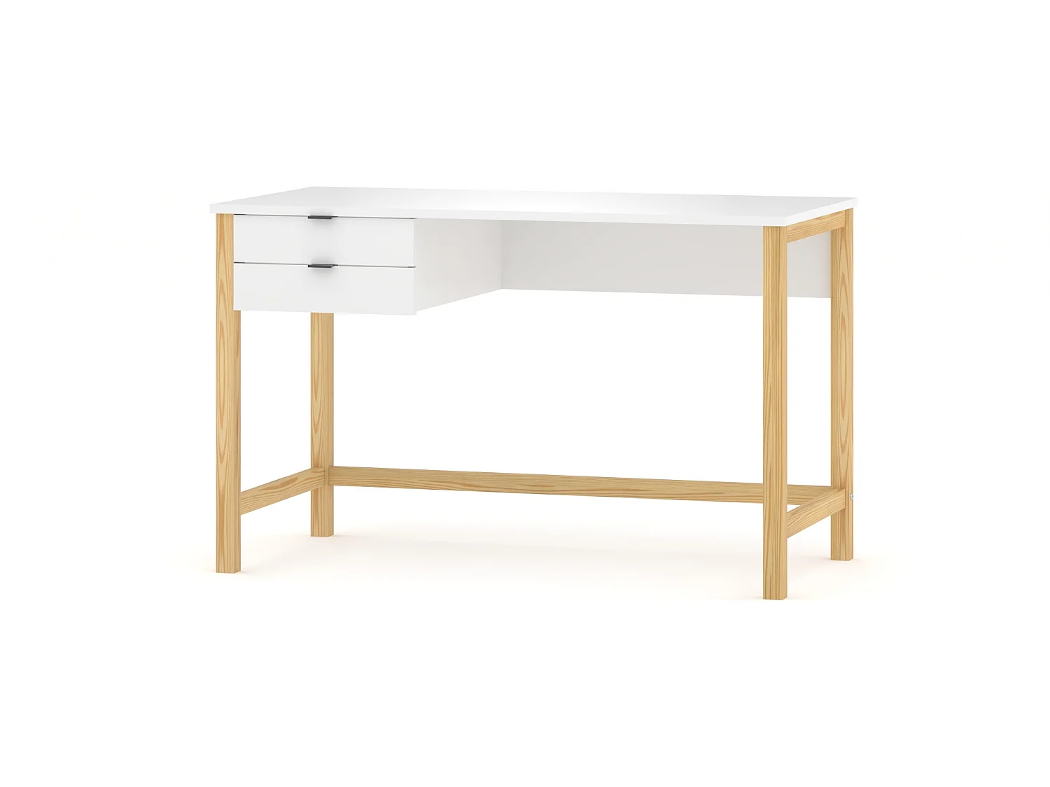 Bureau enfant en pin massif 120x60 gris