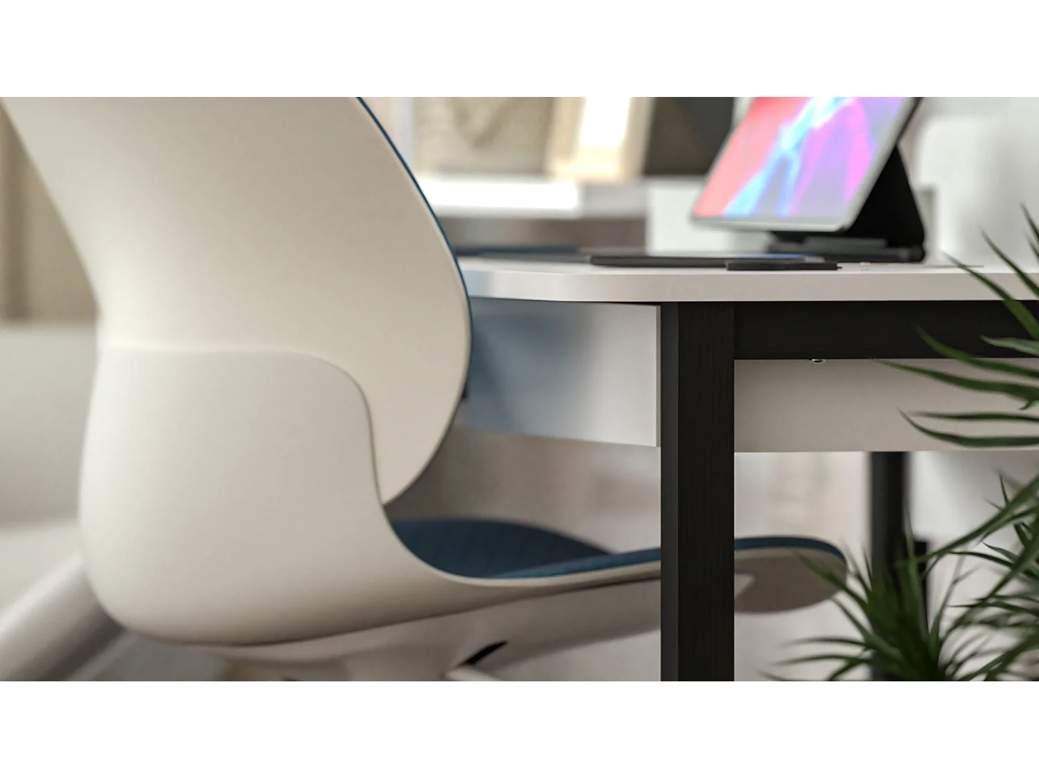 Bureau enfant en pin massif 120x60 noir