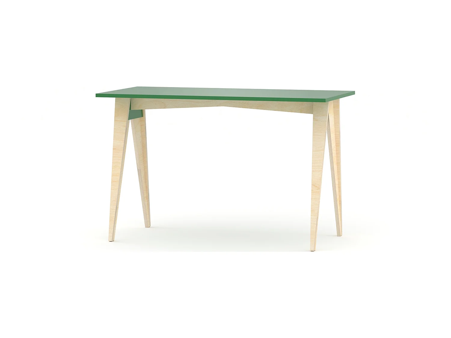 Bureau enfant en pin massif 120x60 vert