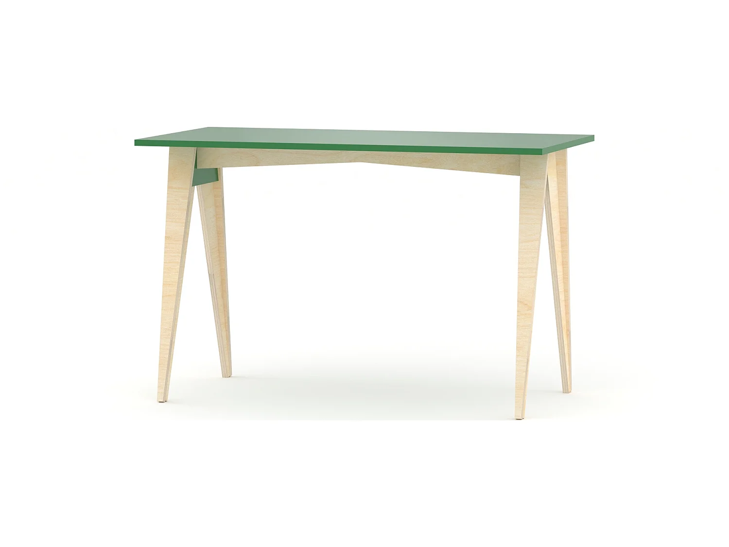 Bureau enfant en pin massif 120x60 vert