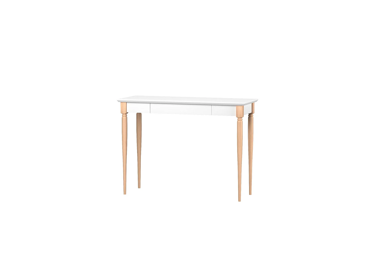 Bureau enfant en pin massif 85x40 blanc