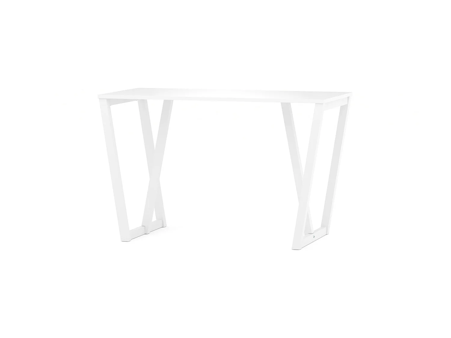 Bureau pour garçon en pin massif 120x60 blanc