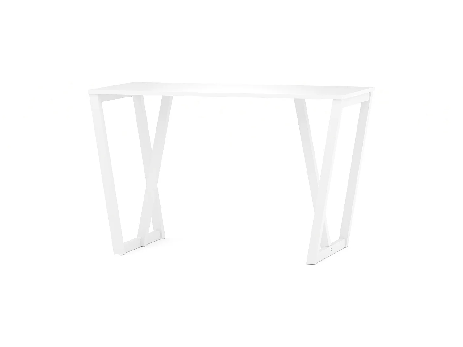 Bureau pour garçon en pin massif 120x60 blanc