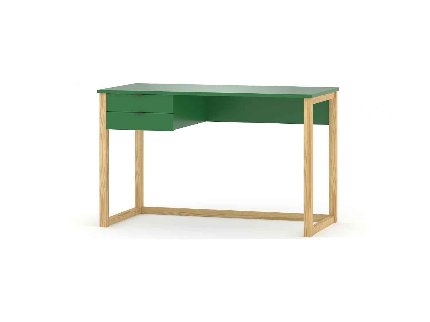 Bureau enfant en pin massif 120x60 vert