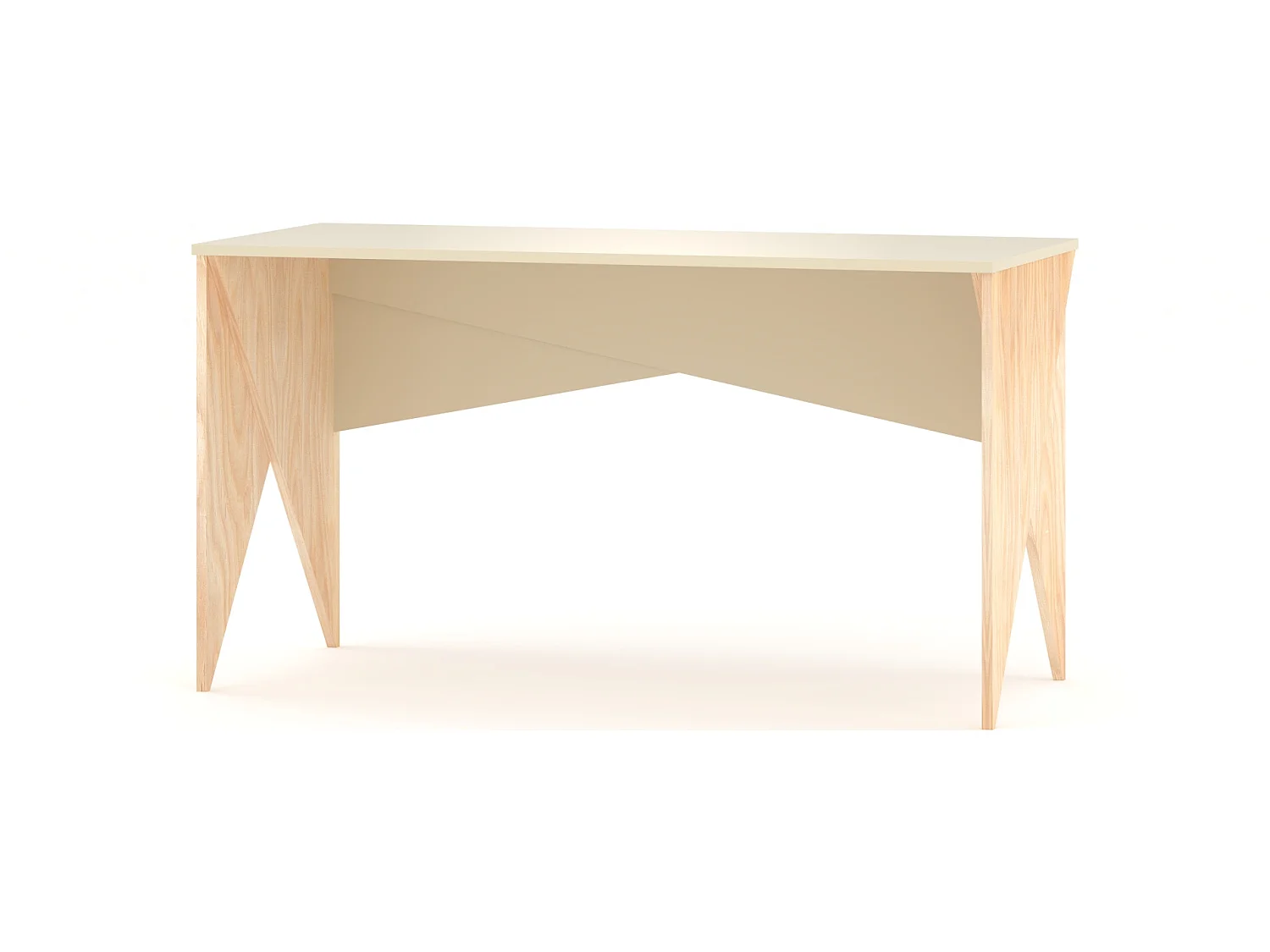 Bureau enfant en pin massif 120x60 vert