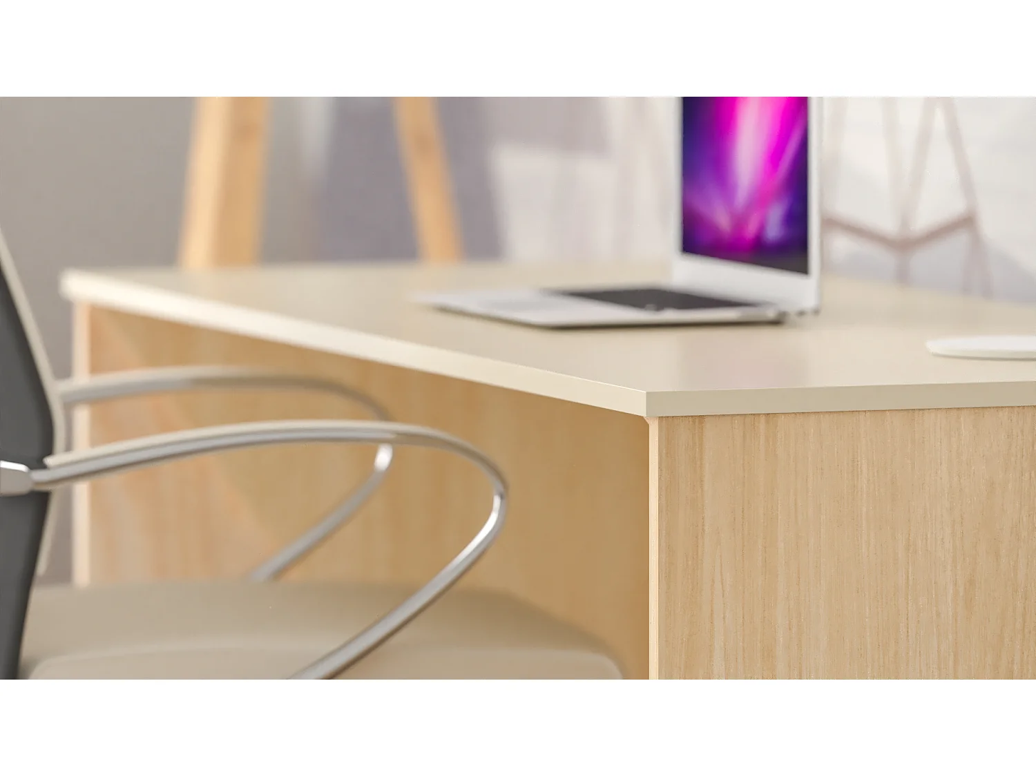 Bureau enfant en pin massif 120x60 vert