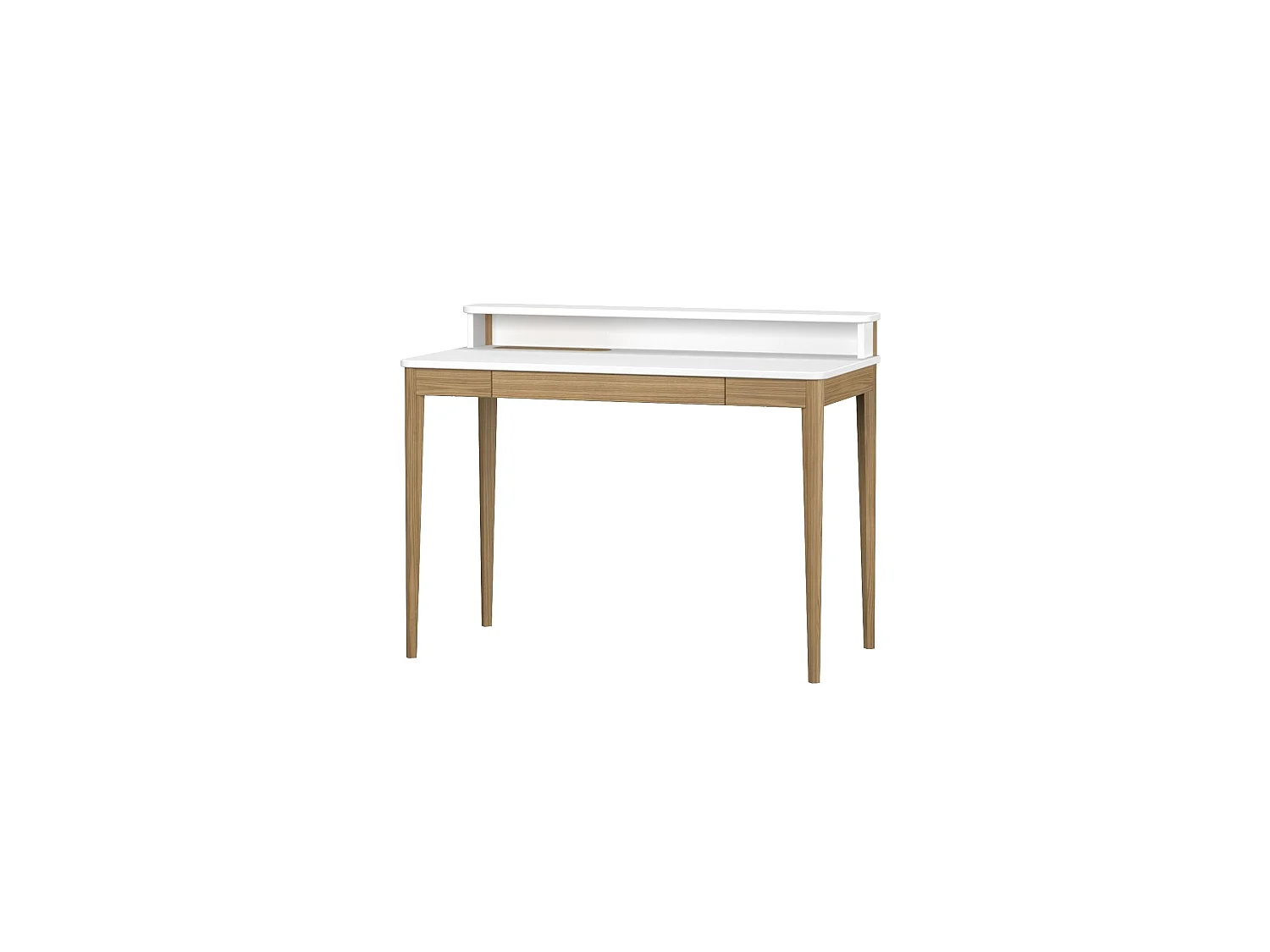 Bureau enfant en pin massif 110x56 blanc