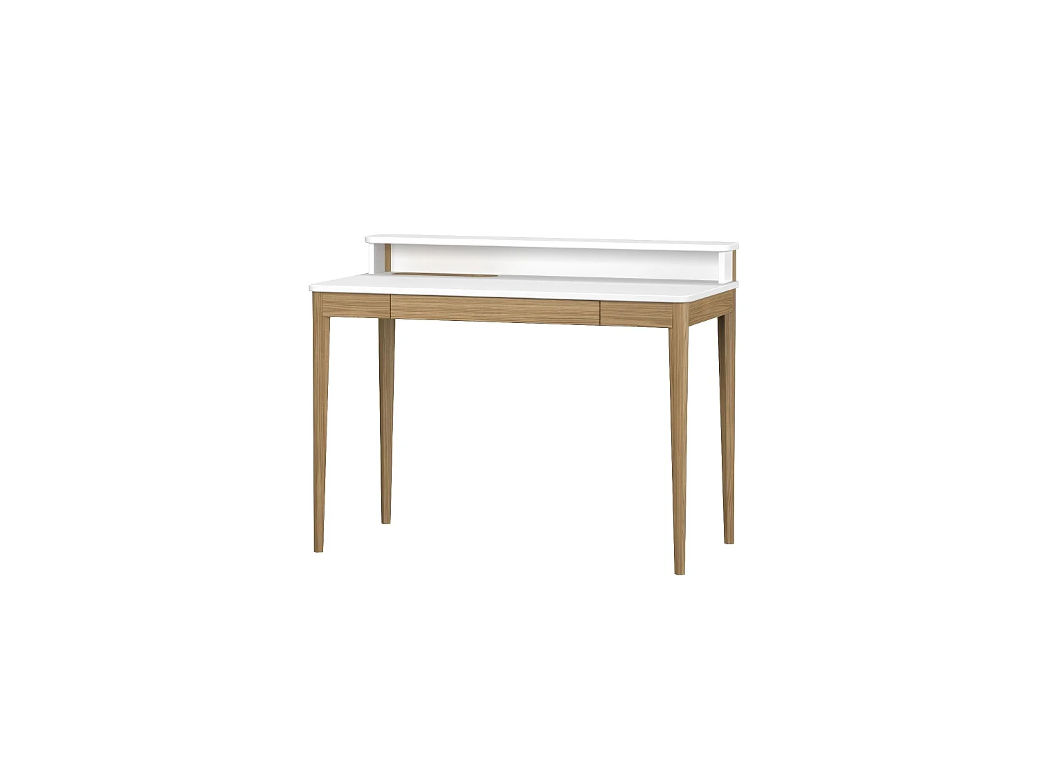 Bureau enfant en pin massif 110x56 blanc