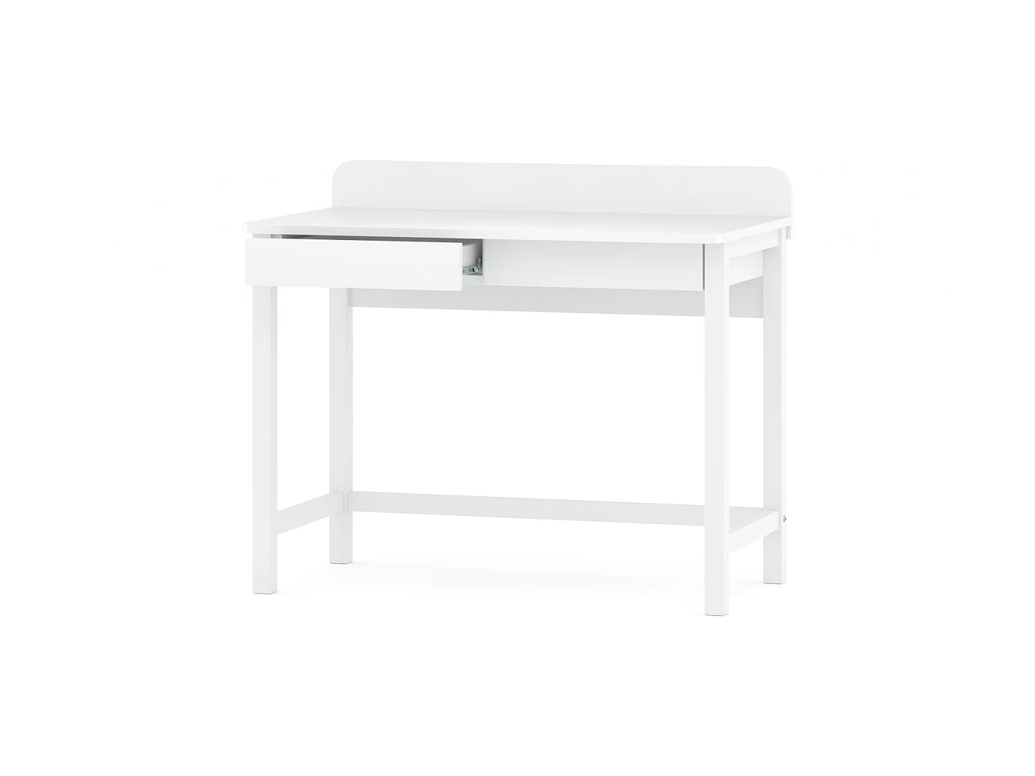 Bureau enfant en pin massif 120x60 blanc