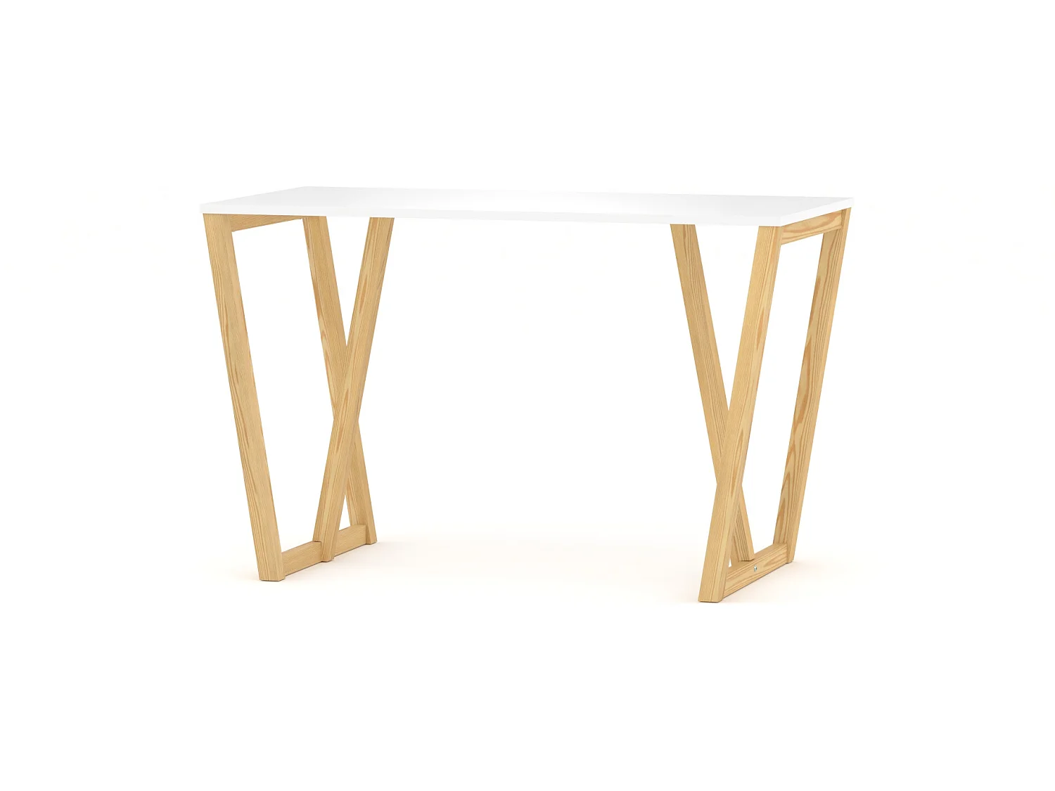 Bureau enfant en pin massif 120x60 naturel