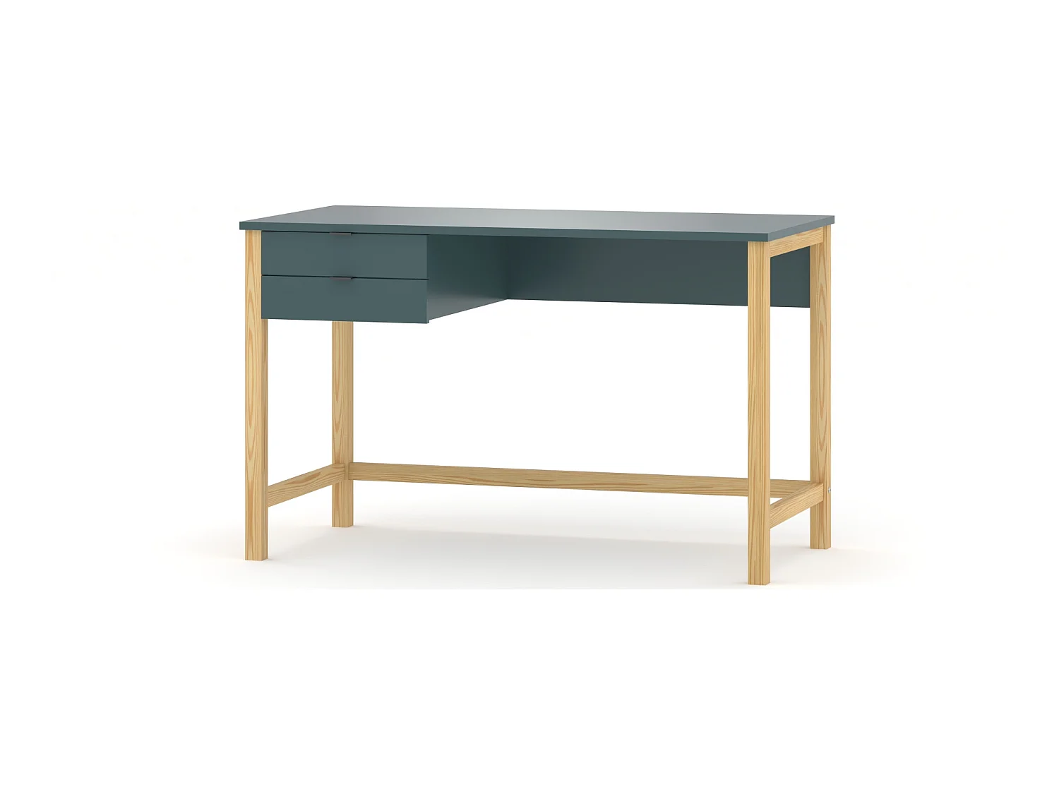 Bureau enfant en pin massif 120x60 bleu