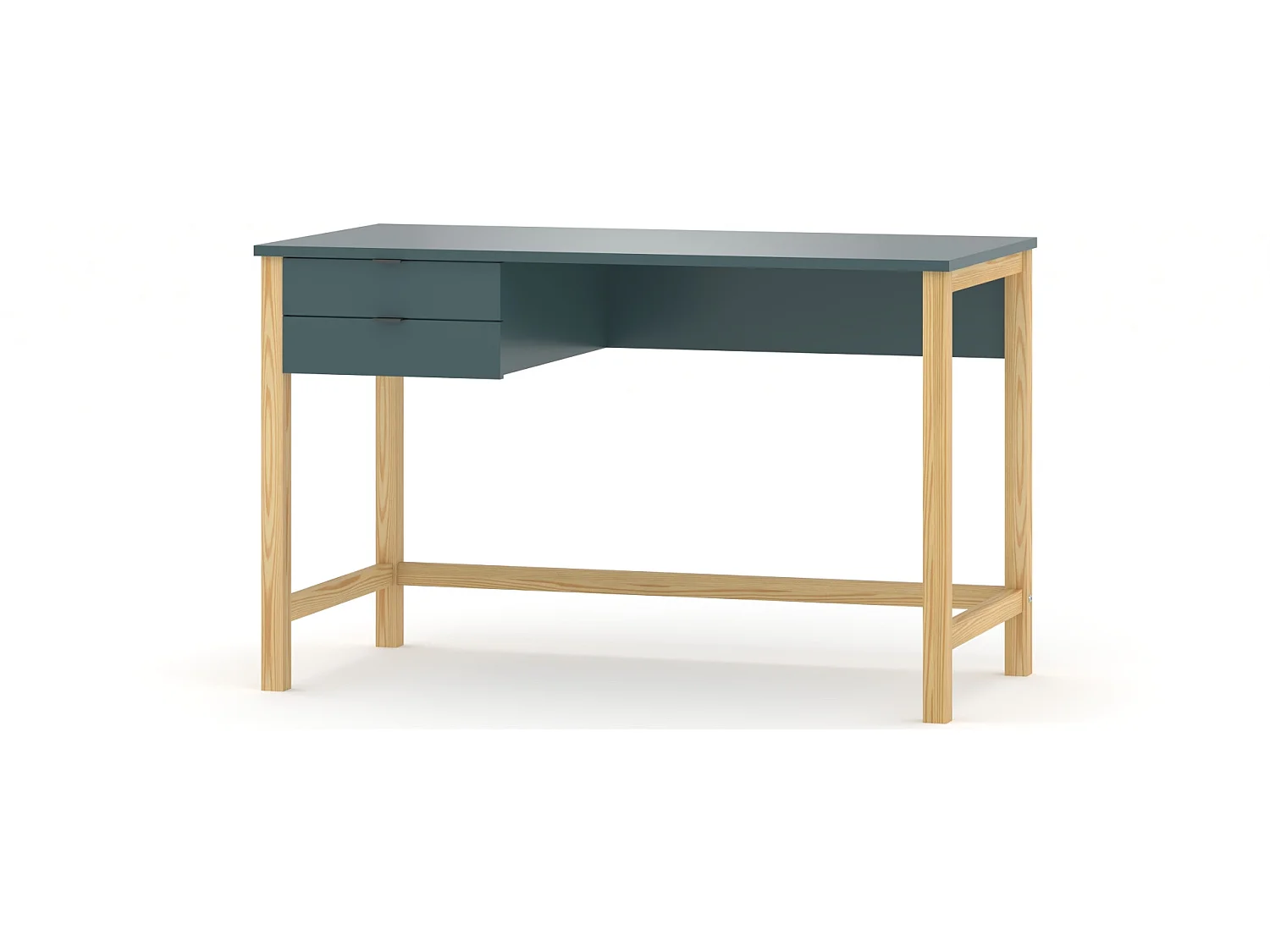 Bureau enfant en pin massif 120x60 bleu