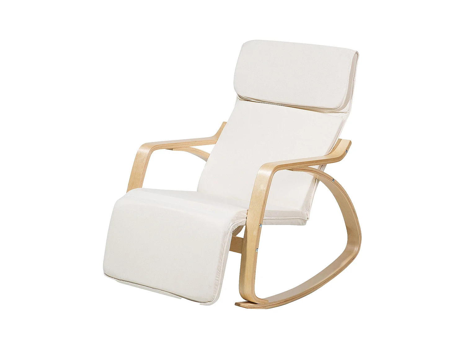 Fauteuil à bascule WESTON Tissu Beige clair