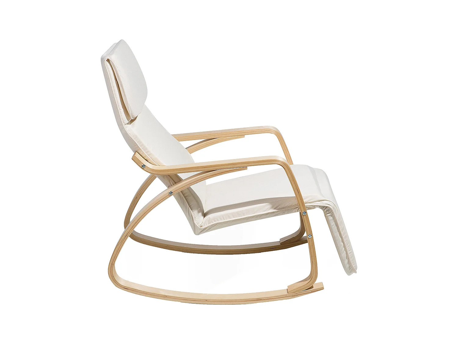 Fauteuil à bascule WESTON Tissu Beige clair
