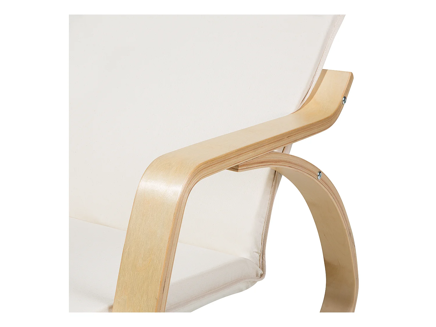 Fauteuil à bascule WESTON Tissu Beige clair