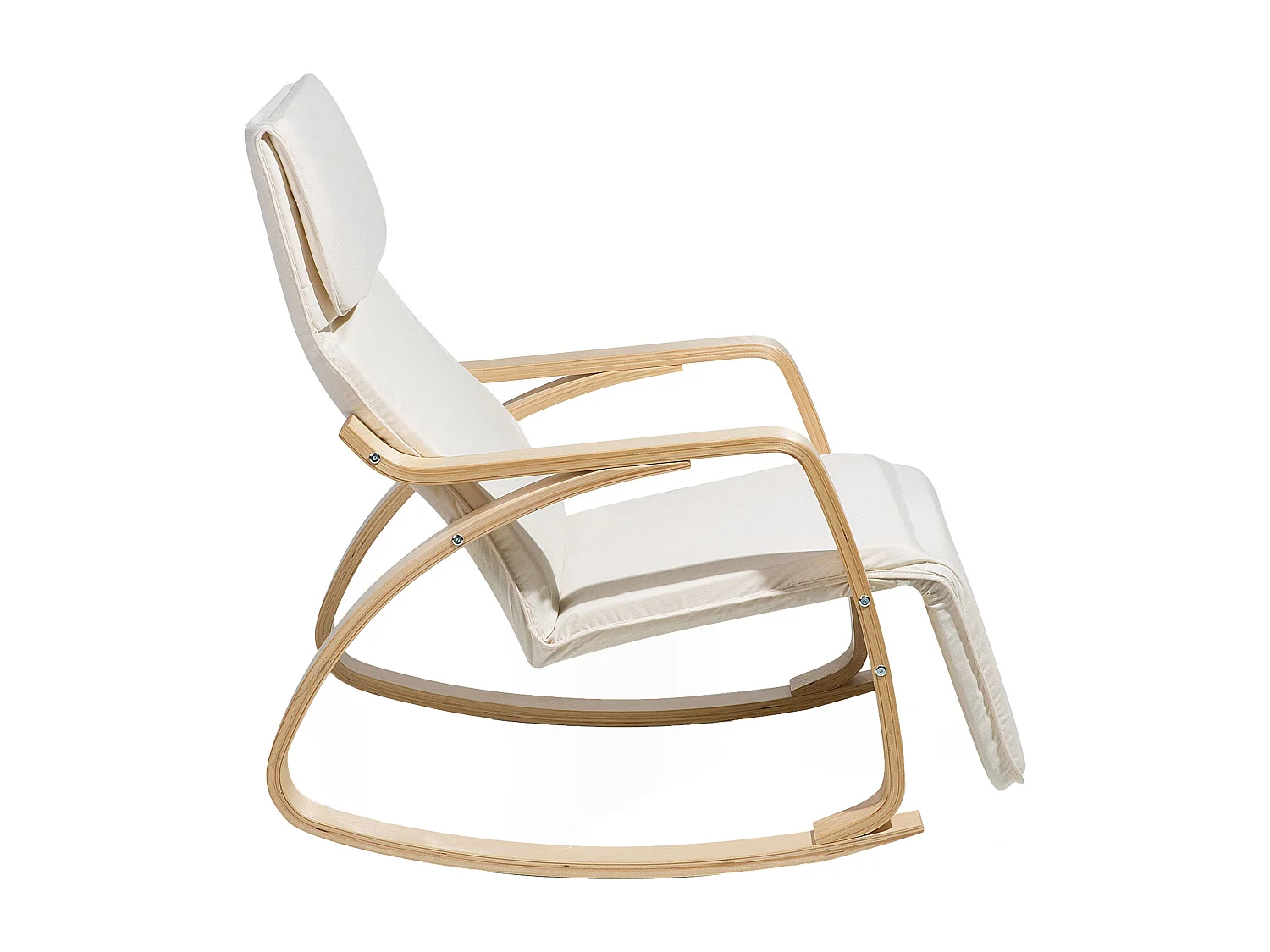Fauteuil à bascule WESTON Tissu Beige clair