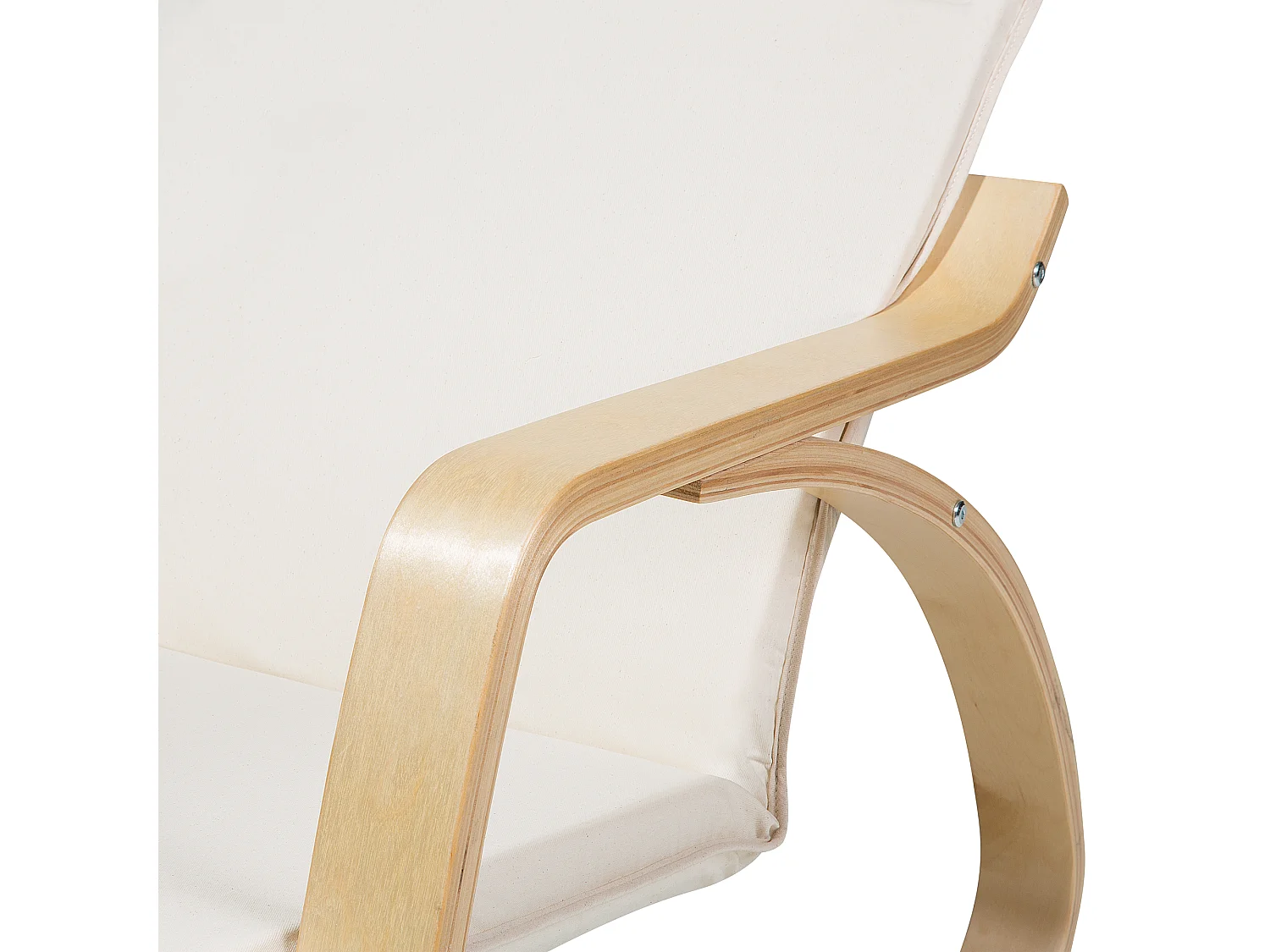 Fauteuil à bascule WESTON Tissu Beige clair