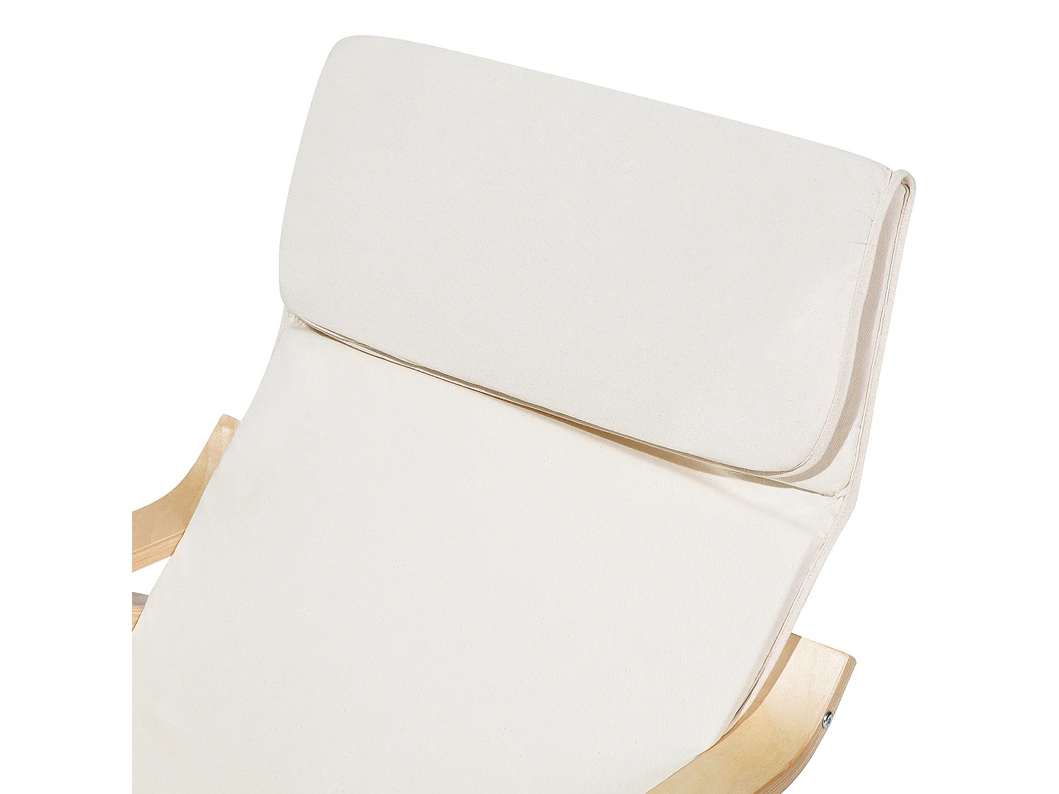 Silla mecedora WESTON Tela Beige claro