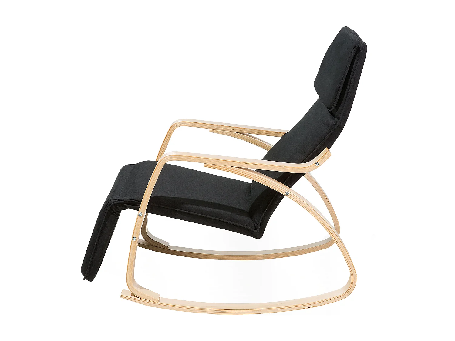 Poltrona de Baloiço WESTON Tecido Preto