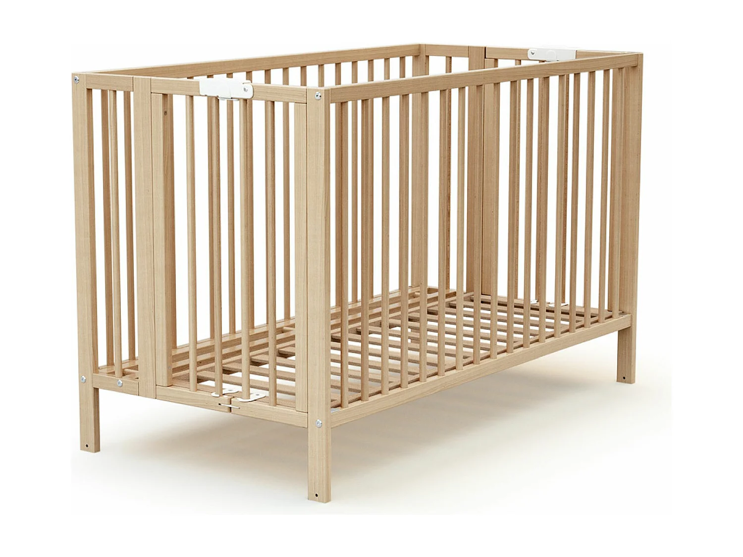 Lit bébé pliant en bois ESSENTIEL PRO Hêtre Verni 60 x 120 cm