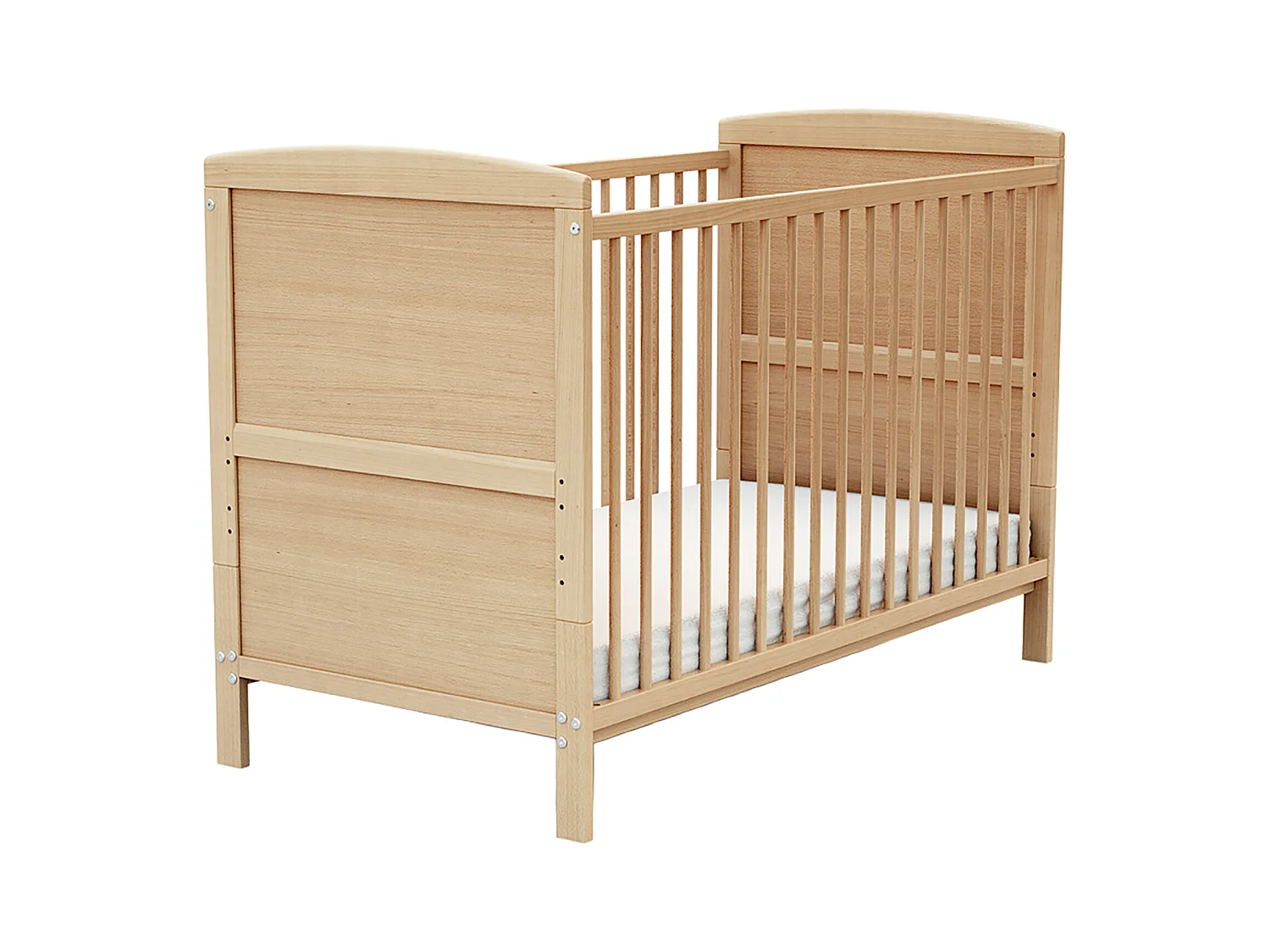 Lit bébé évolutif en bois ESSENTIEL Hêtre Verni 60 x 120 cm