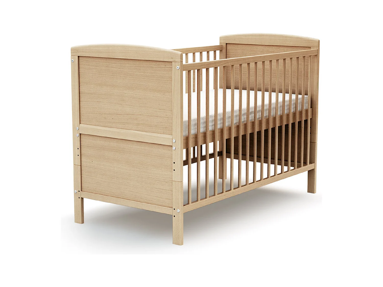 Lit bébé évolutif en bois ESSENTIEL Hêtre Verni 60 x 120 cm